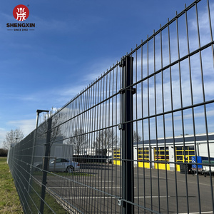 Sustainable Double Sided Wire Fence 2D 656 868 Twin Wire Galvanized Double Steel Welded Mesh Fence