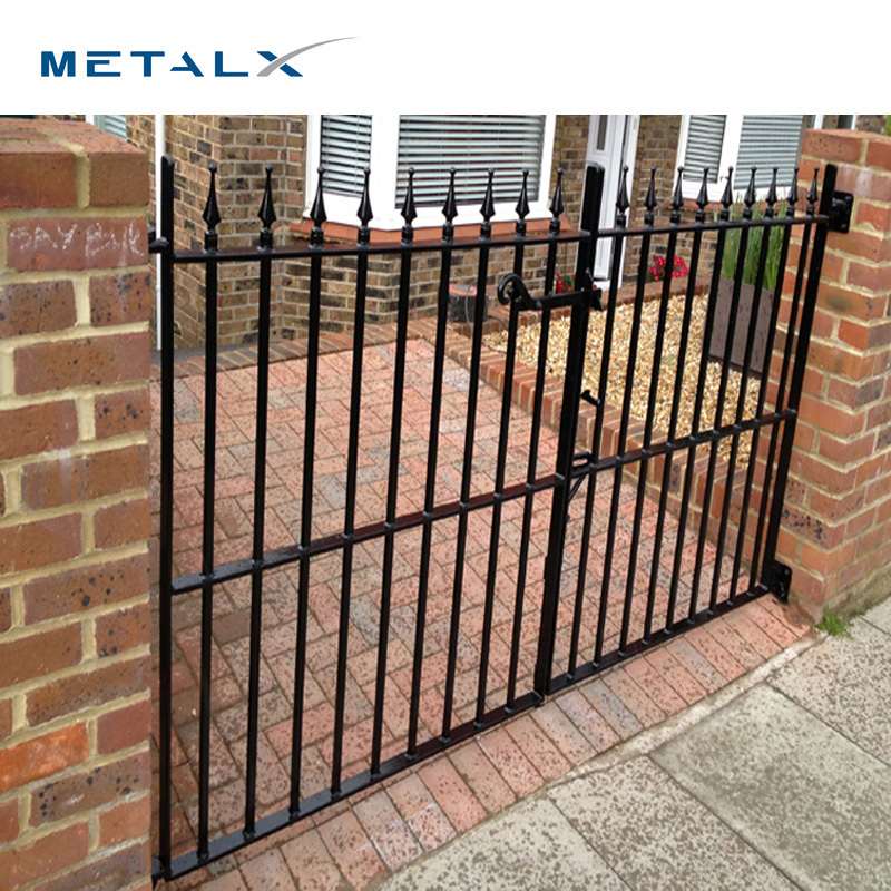 Modern folding metal garage gate system stainless steel main metal driveway gate