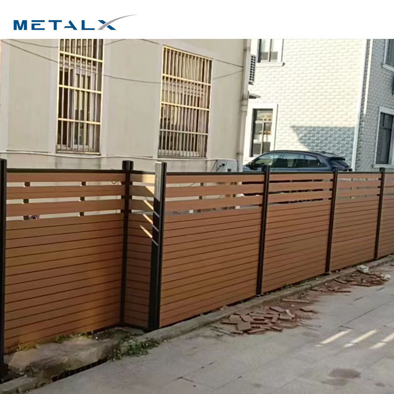 Wood plastic composite wpc fence home garden fence panels better than vinyl pvc fence