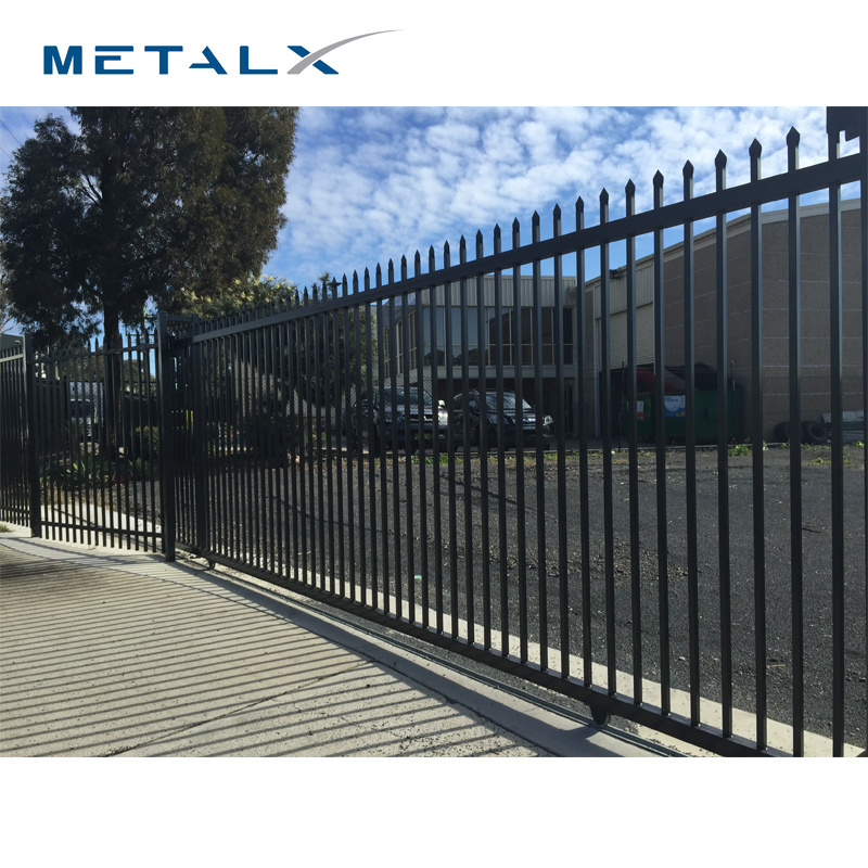 Removable powder coated 6 foot wrought iron garden wall fence gate and fence design in the philippines