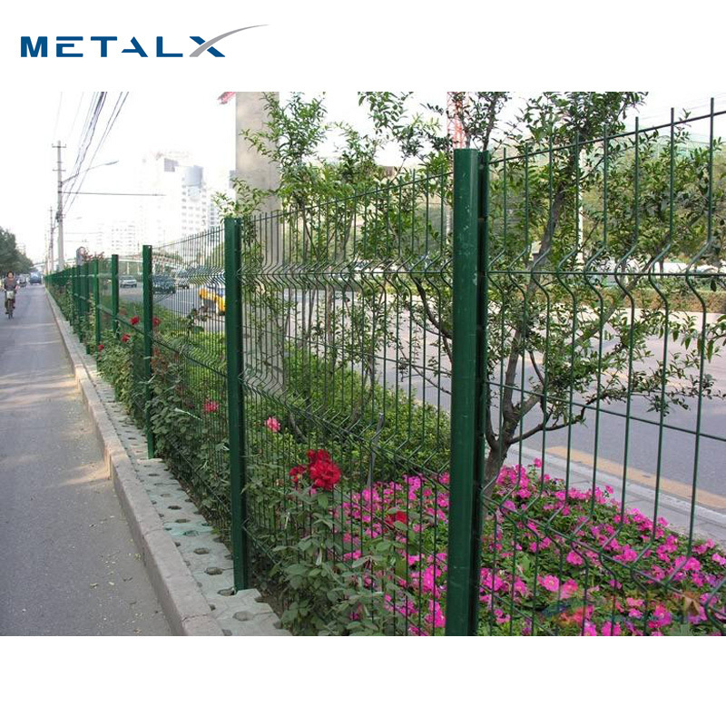 Outdoor Garden Fence 3d Security Fence With Peach Post