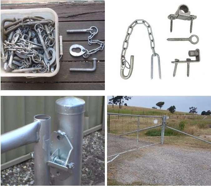 Heavy duty galvanized custom driveway tubular iron livestock cattle farm house main gate designs