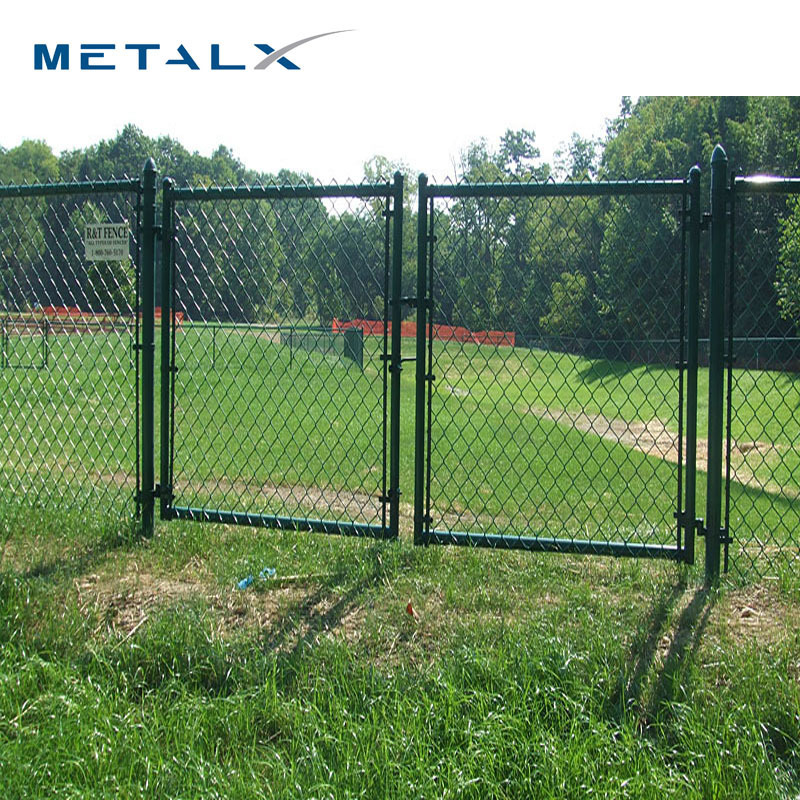 Wholesale cheap new design garden 8ft stainless steel mini mesh chain link fence with barbed wire extension arms