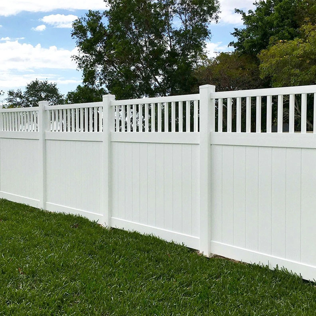 8Ft Outdoor Privacy Fencing Panels Black Pvc Fence Privacy Garden Vinyl Fencing And Gates For Home