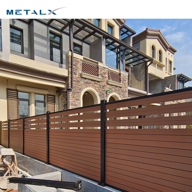 High quality wood fence panels wholesale privacy garden wpc co-extrusion fence panel from china