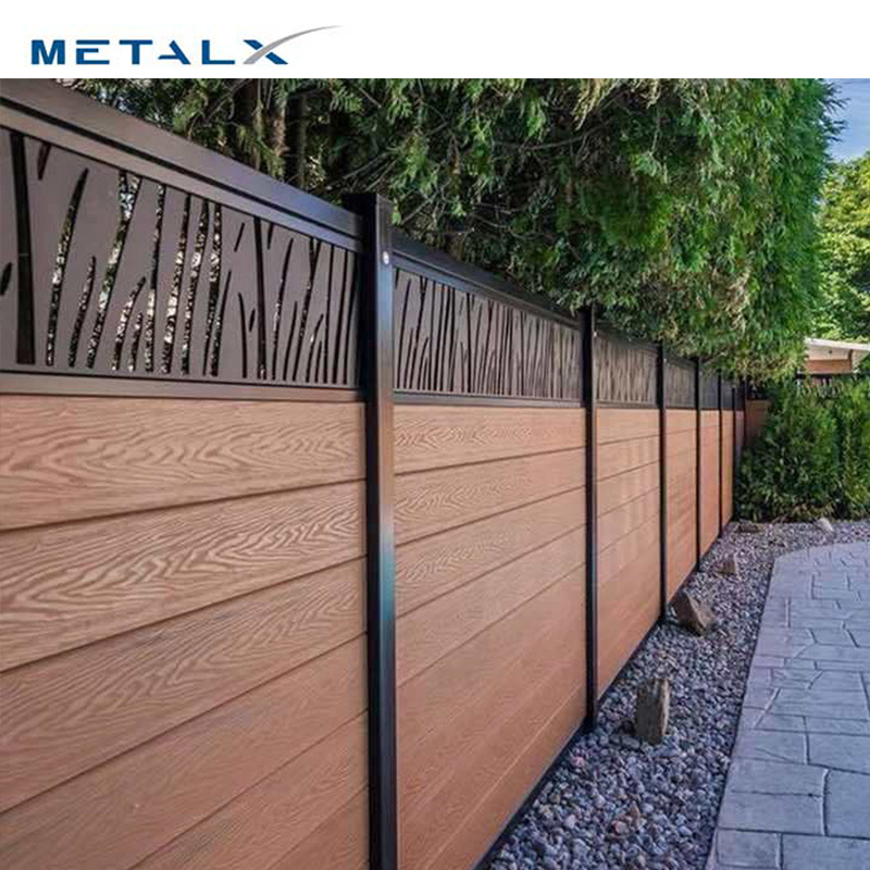 Wood Plastic Composite Fence Home Garden WPC Fence Panels Better Than Vinyl Pvc Fence