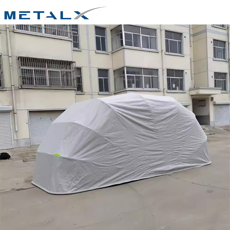 Hot sale prefab foldable iron aluminum container vertical spacious car garage for cars