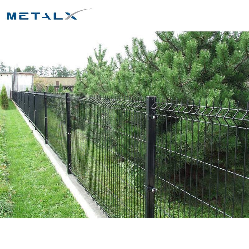 Outdoor Garden Fence 3d Security Fence With Peach Post