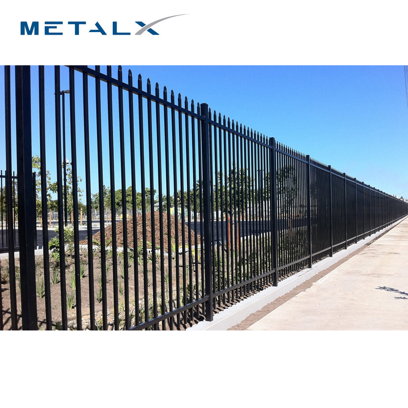 Metalx high quality powder coated steel matting fence cheap galvanized steel pool fencing