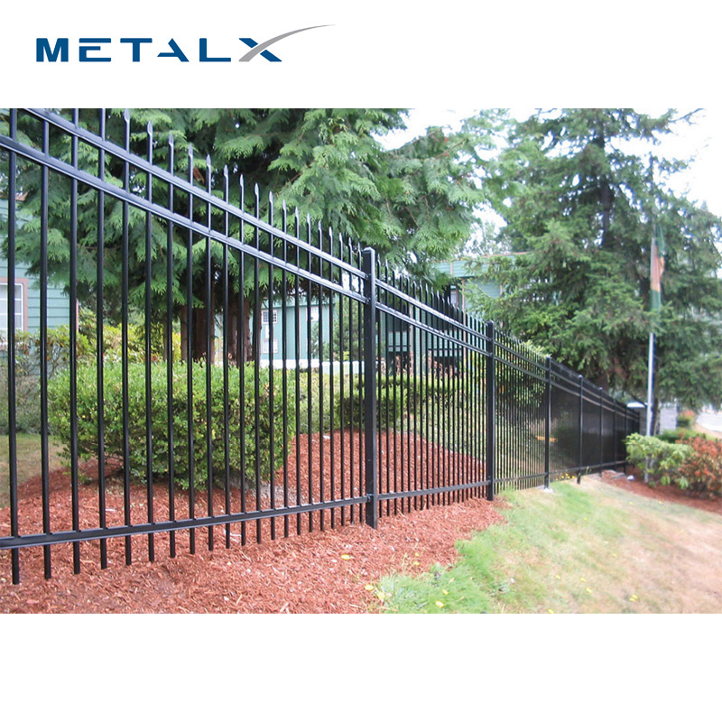 Cheap no maintenance custom 4x8 metal picket fencing panels for sale