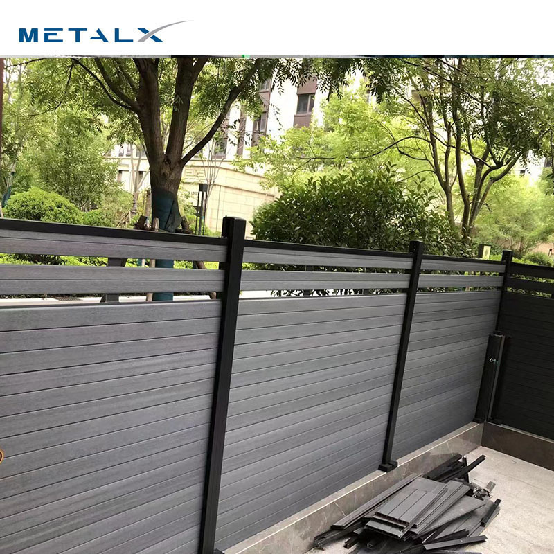 High quality wood fence panels wholesale privacy garden wpc co-extrusion fence panel from china