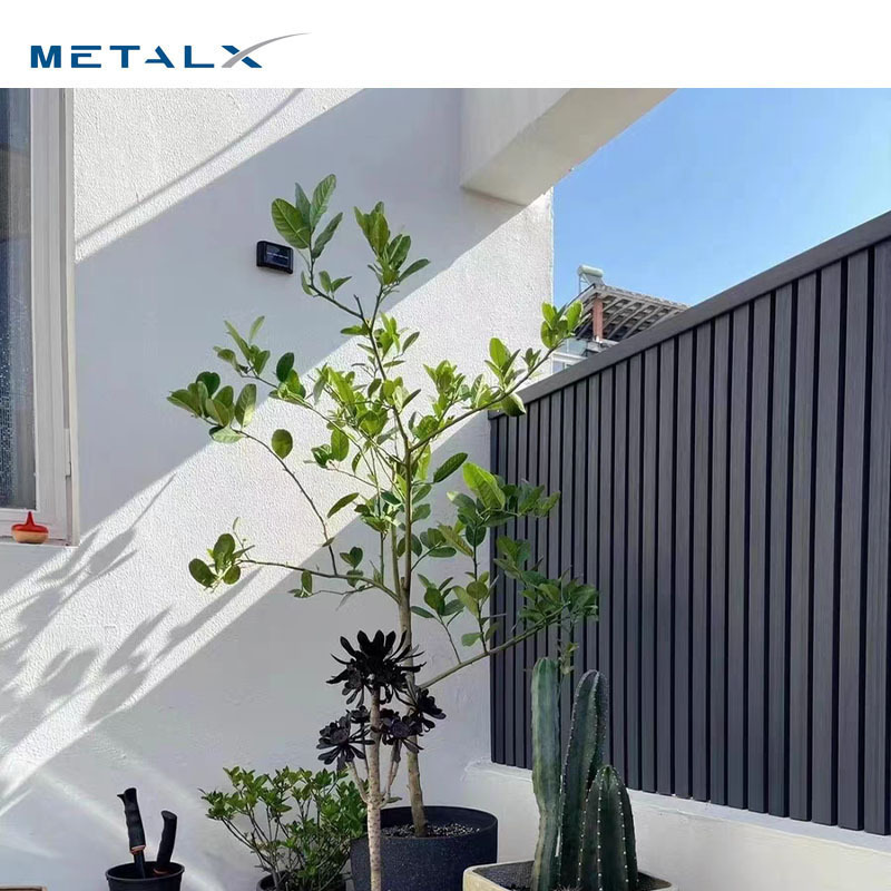 eco friendly waterproof decorative and easy install outdoor wood plastic composite wpc fence