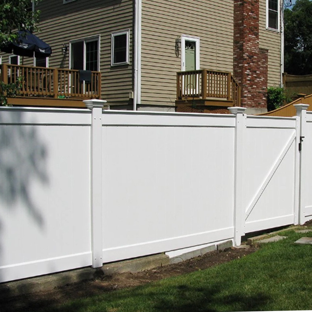 8Ft Outdoor Privacy Fencing Panels Black Pvc Fence Privacy Garden Vinyl Fencing And Gates For Home