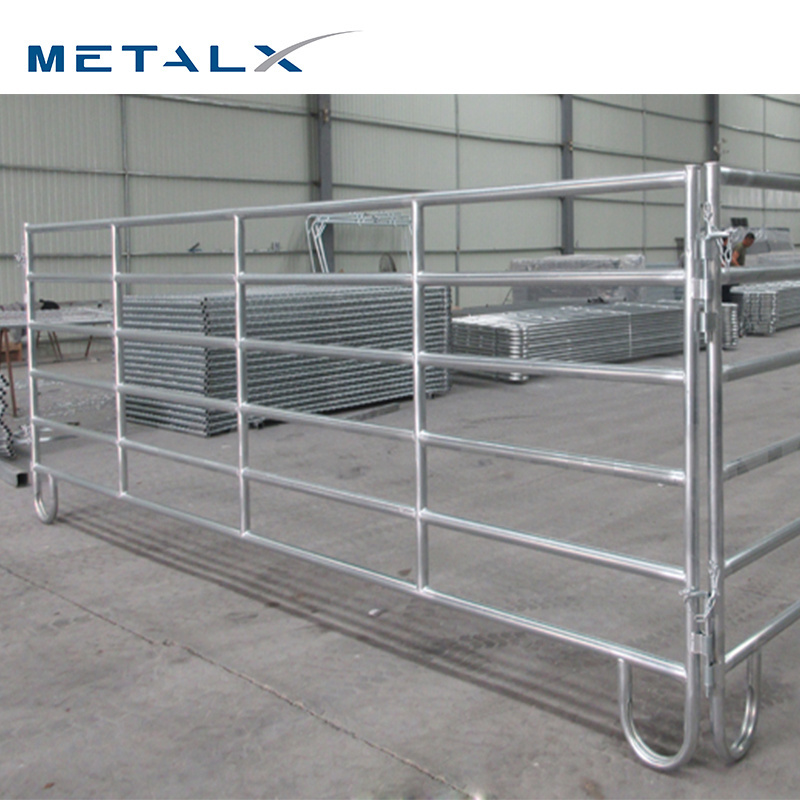 Heavy duty movable 2.3m steel livestock cattle horse paddock corral yard fence panels and gates