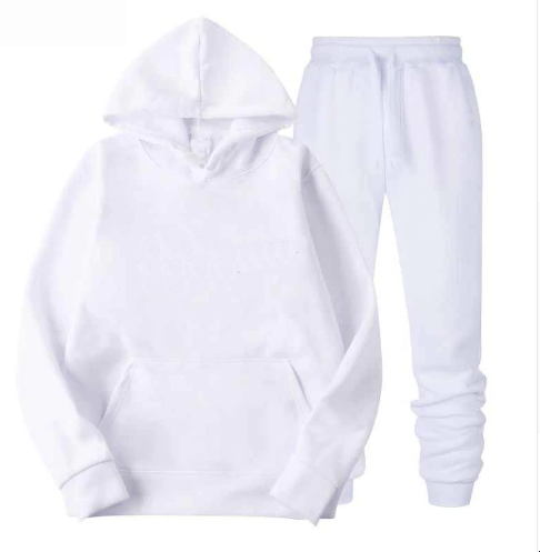 OEM Custom Logo Tracksuit Cotton Sweatpants Luxury Sweatshirt Set Fleece Unisex Sweatsuit