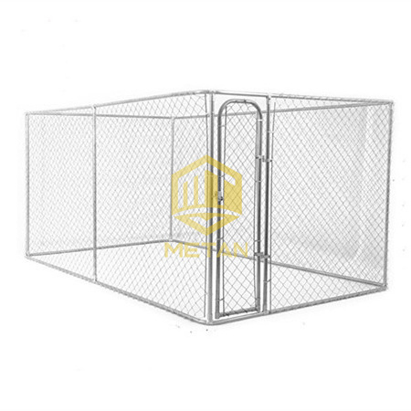 Dog Kennel Outdoor Galvanized Chain Link Fence Heavy Duty Pet Run House Chicken Coop with Secure Lock Mesh Backyard