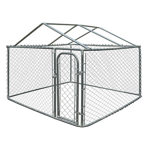 Galvanized steel dog kennel powder coated dog kennel chain link fence panel