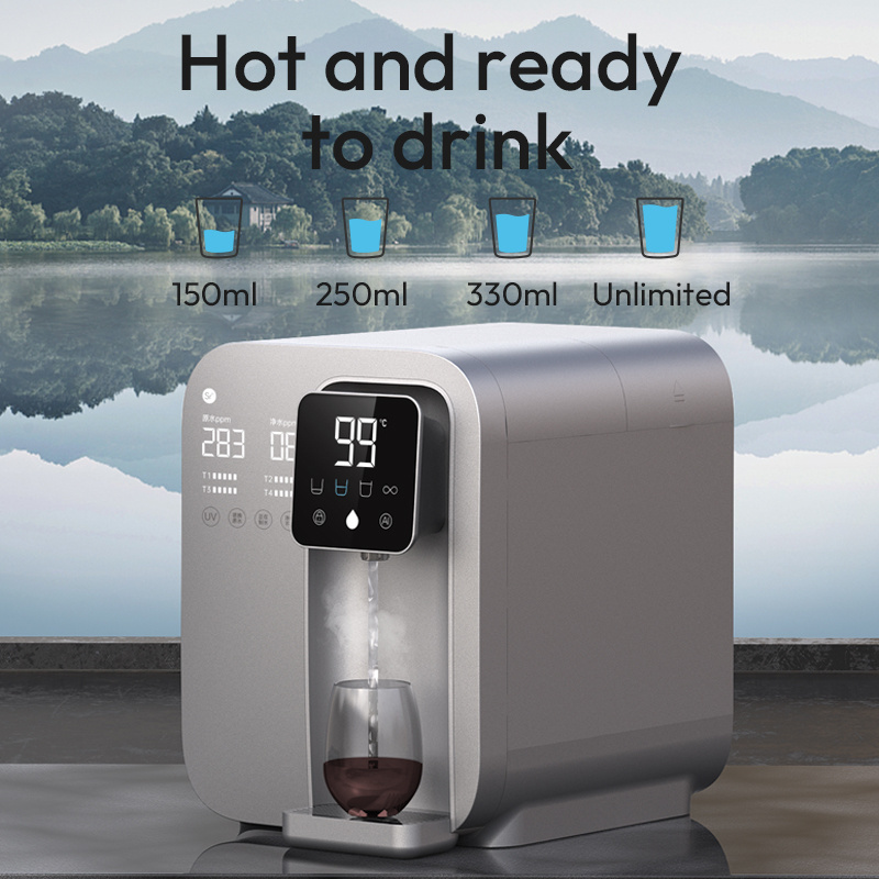 Metapure desktop uf reverse osmosis purifier water system portable uv counter top water purifier