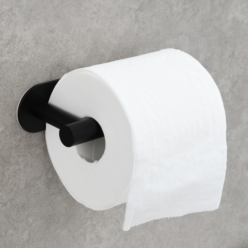 Self Adhesive 304 Stainless Steel Black Toilet Paper Roll Holder Toilet Roll Paper Holder Toilet Roll Holder