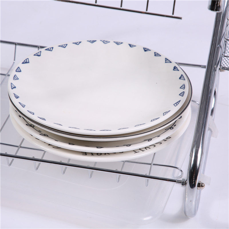 Kitchen Over Sink Storage 2 Layer Dish Drying Holder Shelf Dish Rack Draining Rack Storage