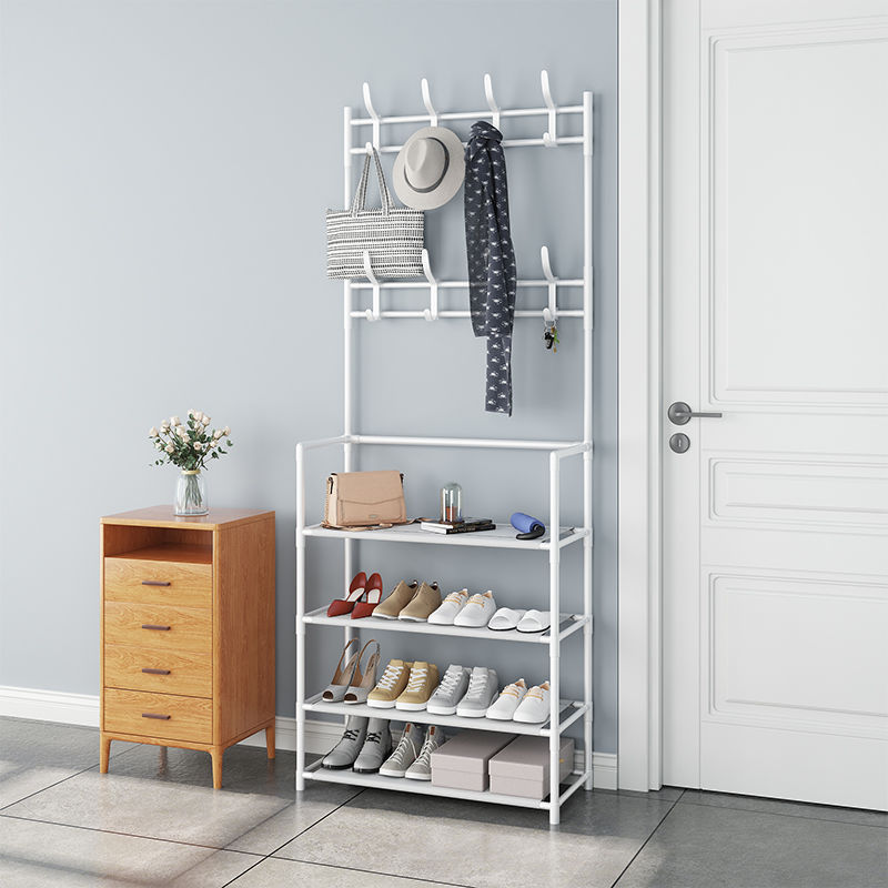 4/5 Tier 60cm Multifunctional Storage Rack Coat Rack And Shoe Rack