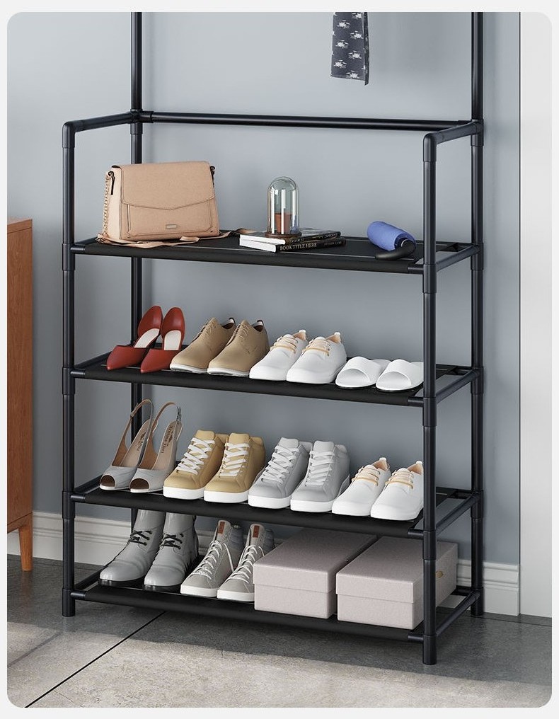 4/5 Tier 60cm Multifunctional Storage Rack Coat Rack And Shoe Rack