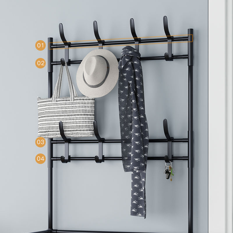 4/5 Tier 60cm Multifunctional Storage Rack Coat Rack And Shoe Rack