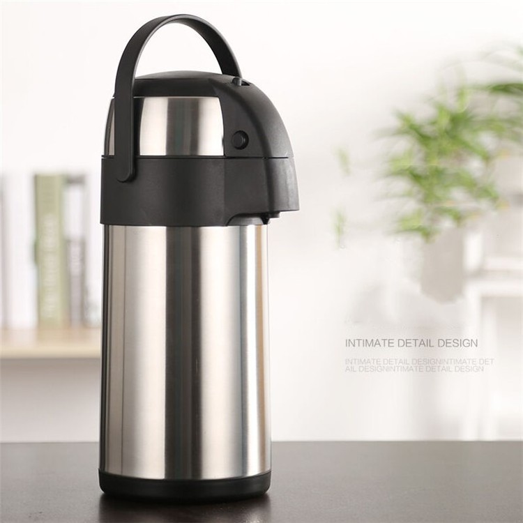 2.5l/3l/3.5l Airpot Coffee Dispenser With Pump Stainless Steel Coffee Carafe Thermal Beverage Dispenser