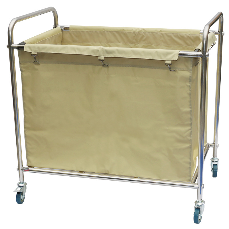 Cheap Hospital Hotel Room Metal Housekeeping Cleaning Linen Trolley