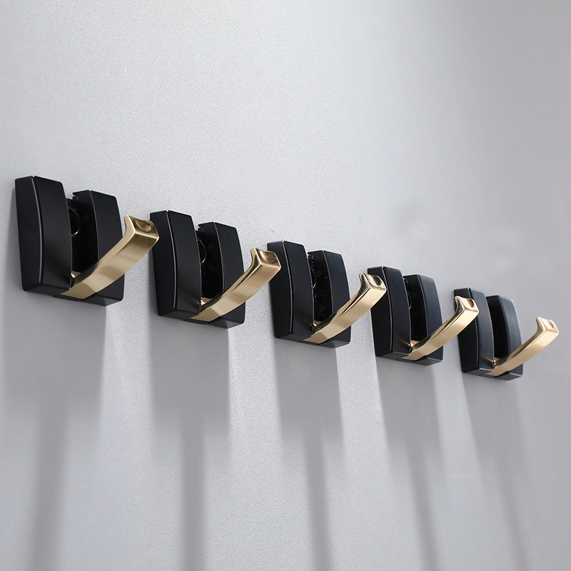 Space Aluminum Heavy Duty Folding Hidden Coat Wall Hook Retractable Hook For Hanging Coat Key