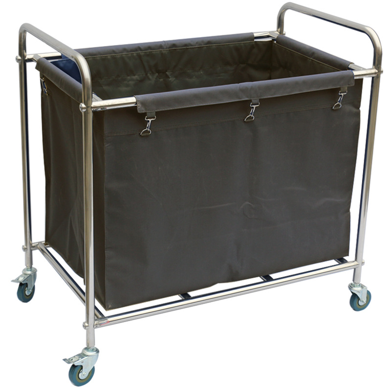 Cheap Hospital Hotel Room Metal Housekeeping Cleaning Linen Trolley