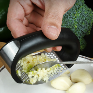 Kitchen Multifunctional Knife Tools Stainless Steel Manual Vegetable Garlic Slicer Garlic Press Rocker