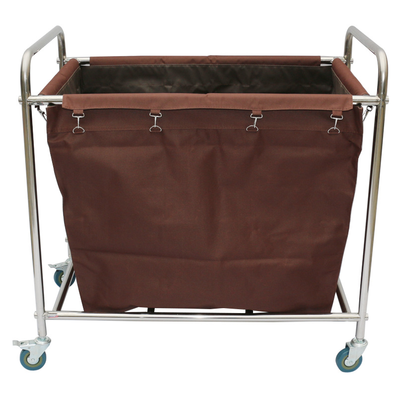 Cheap Hospital Hotel Room Metal Housekeeping Cleaning Linen Trolley