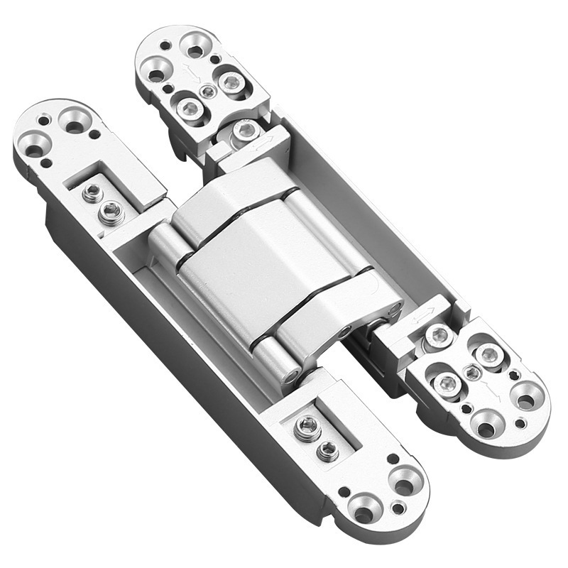 3D Adjustable Concealed Zinc Alloy Hidden Door Hinge Heavy Duty Folding Invisible Door Hinge