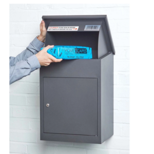 Smart metal parcel delivery box Outdoor parcel dropping parcel drop box for mail