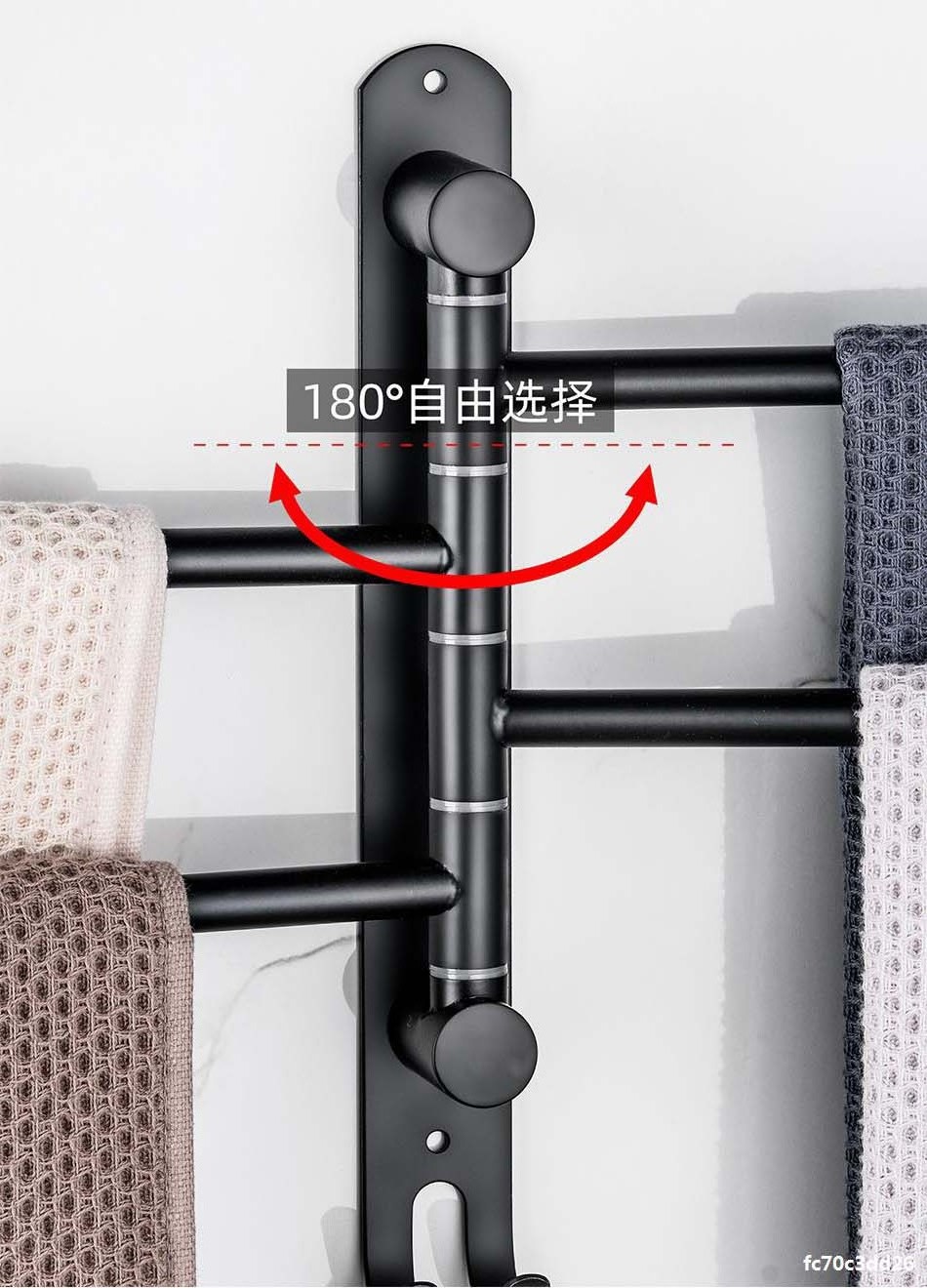 Multifunction Wall Mounted 304 Stainless Steel Hanging Storage Bathroom Towel Holder Rack