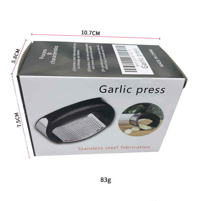 Kitchen Multifunctional Knife Tools Stainless Steel Manual Vegetable Garlic Slicer Garlic Press Rocker