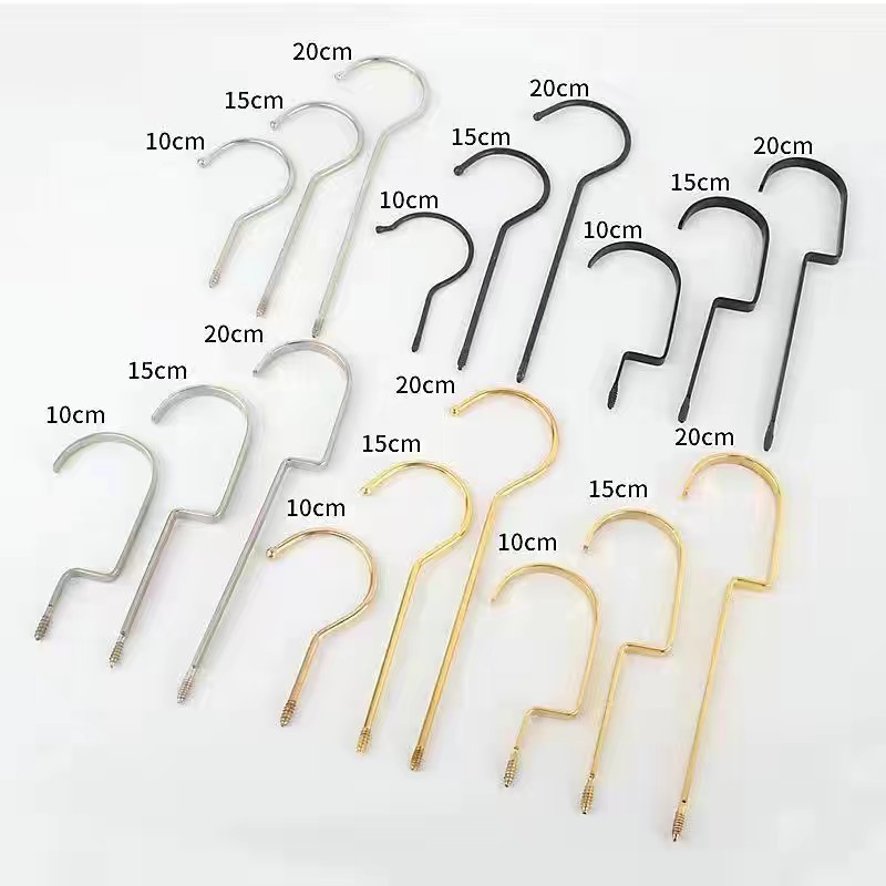 Wooden Coat Clothes Hanger with Metal Hooks