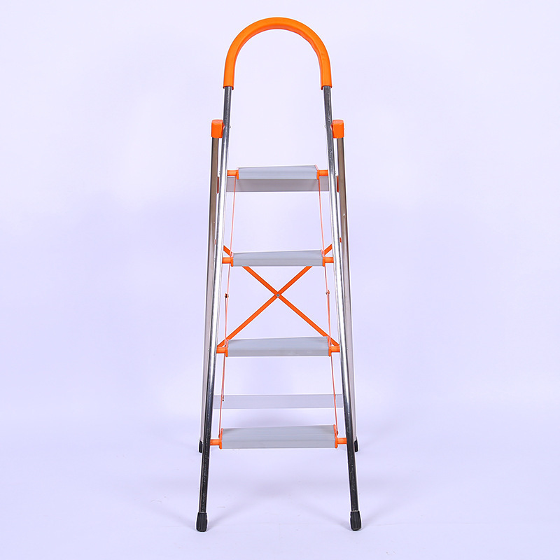 Safety Wide Step 4 Steps Steel Household Ladder