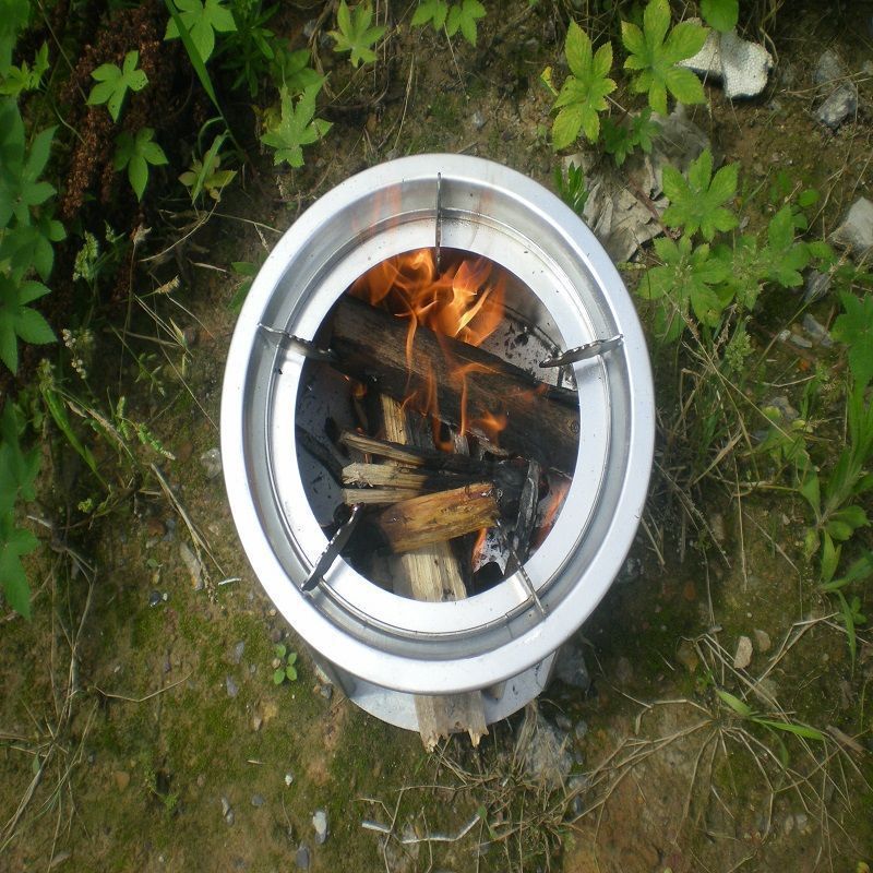 Portable Metal Camping Burning Stove Outdoor Wood Cook Stove