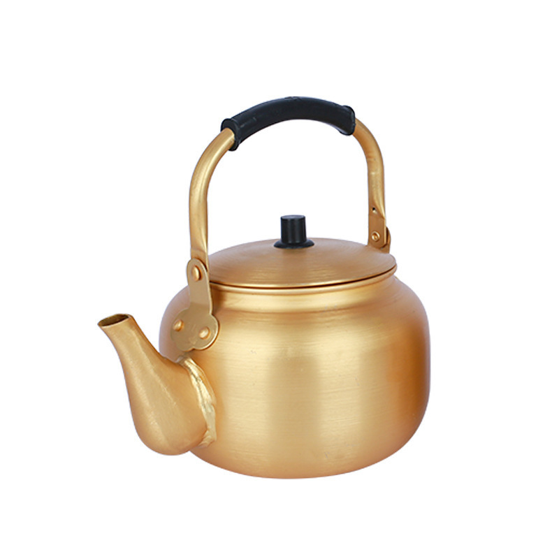 gold Aluminum Kettle Aluminum Tea Pot