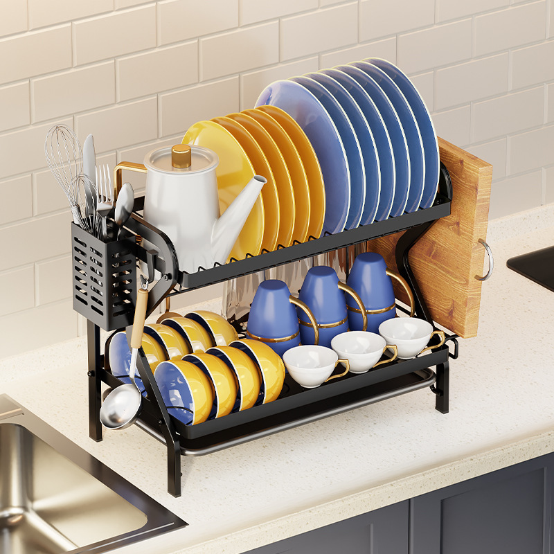 New Item Kitchen Storage Holders Standing 3 Tier Dish Drying Rack