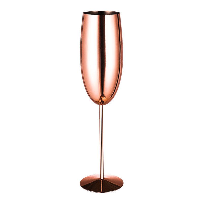 High Quality  Stainless Steel Champagne Wine Glasses Flutes Wine Goblet For Party Bar Home