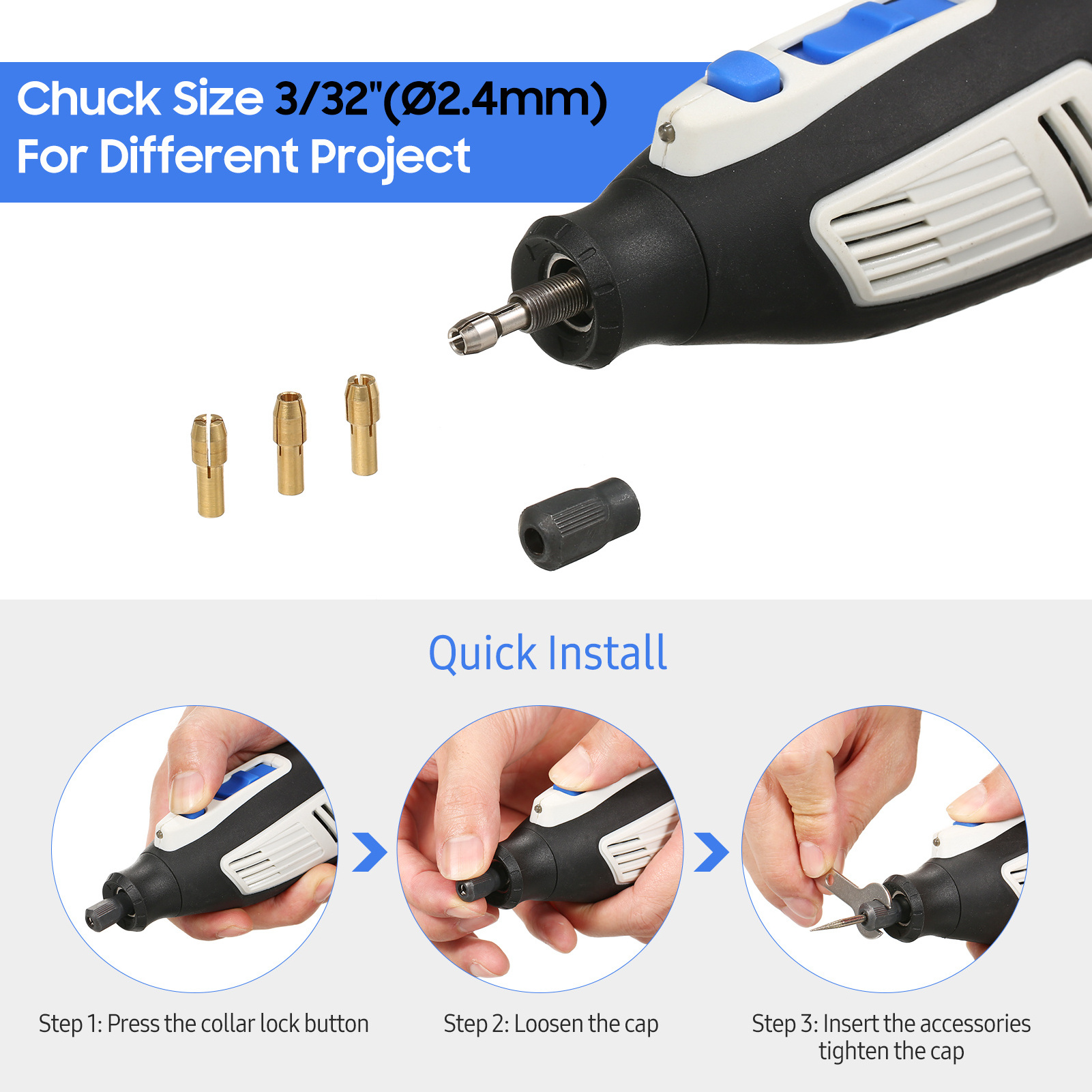 200pcs  12V 1.5Ah Milling Polishing Mini Cordless Rotary Tool Kit Grinder Drill Variable Speed  Engrave Pen Carve Tool Set