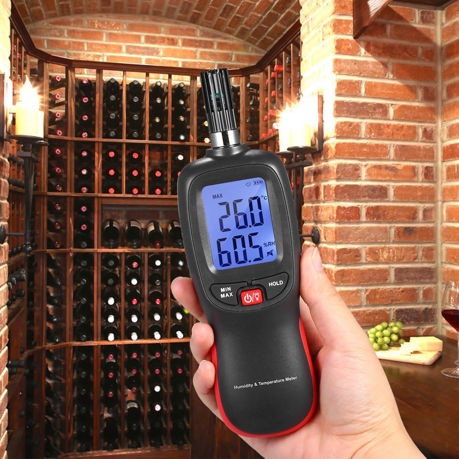 WT83 Digital Humidity Meter LCD Thermo-Hygrometer Mini Thermometer Hygrometer Psychrometer Temperature Detector