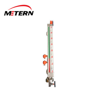 Chutes, boilers and steam turbine magnetic float level meter