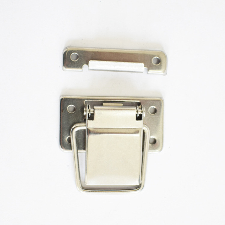 Stainless Steel Hardware Cabinet Case Spring Loaded Latch Catch Toggle Hasp