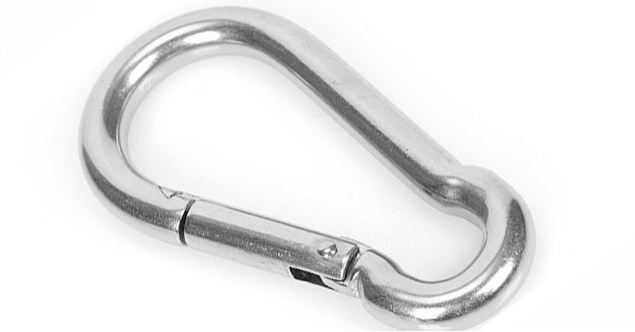 304 Stainless Steel Carabiner Snap Spring Hook Outdoor D Ring Chain Quick Link Lock Fastener