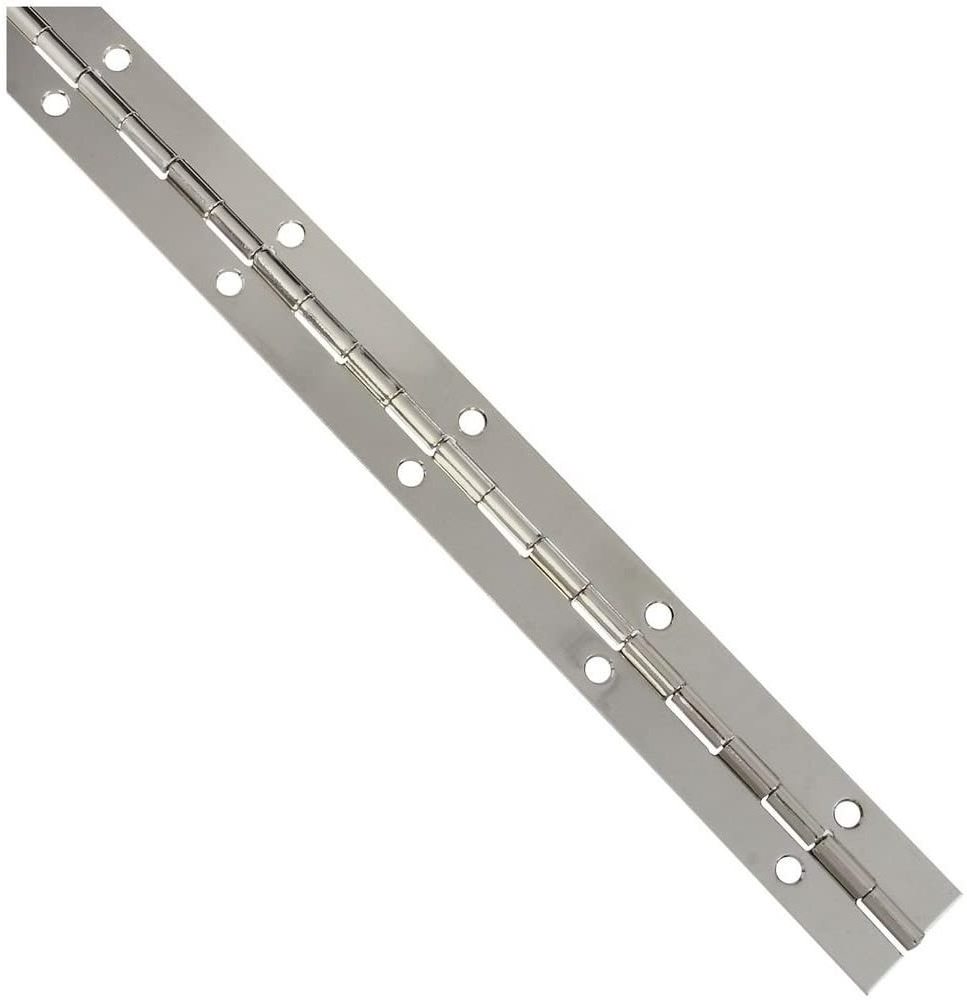 Heavy Duty Polished Stainless Steel Continuous & Piano Hinge with Holes