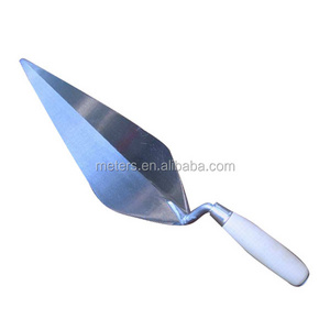 Cheap Leather Handle Stainless Steel Brick Curved Repointing Laying On Plastering Garden Tools Builders Trowel